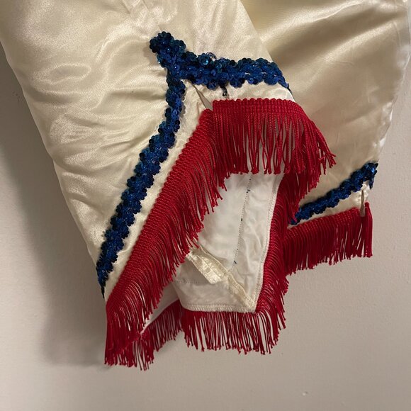 Vintage Satin Fringe Skirt - Picture 7 of 7